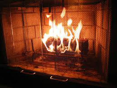 Wood (NOT gas) Fireplace